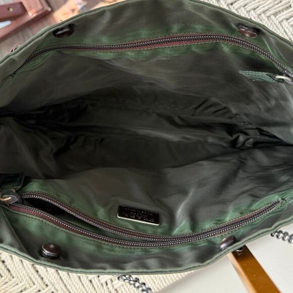 Prada Vintage Y2K Embellished Leather and Nylon
Tote - Picture 5 of 10